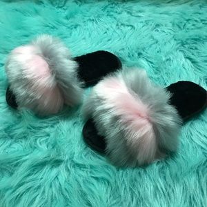 Faux Fur Slippers